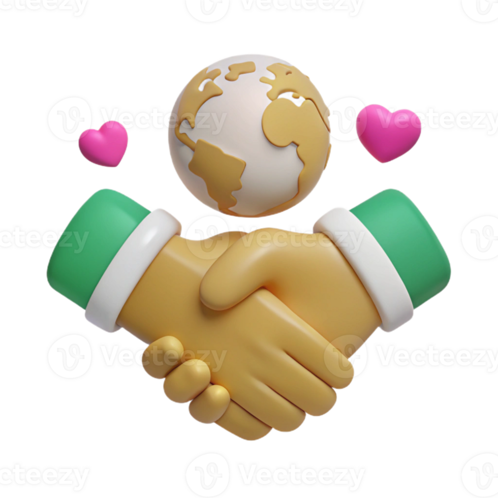 Global Unity Handshake for a Better World png