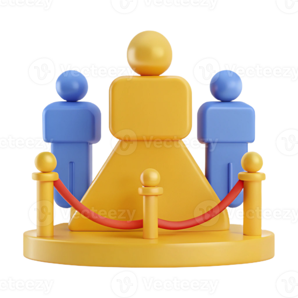 3D Red Carpet Icon VIP Access, Exclusive Event, Celebration png
