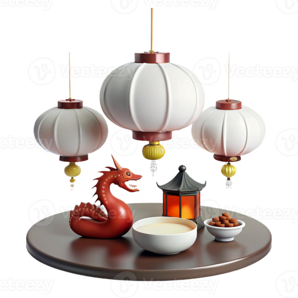 Oriental Lantern Festive Tabletop Decoration png