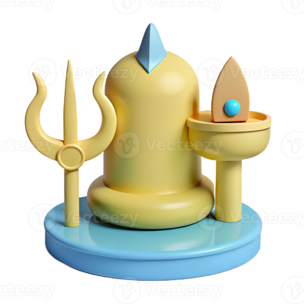 3D Rendered Icon of a Religious Symbol png