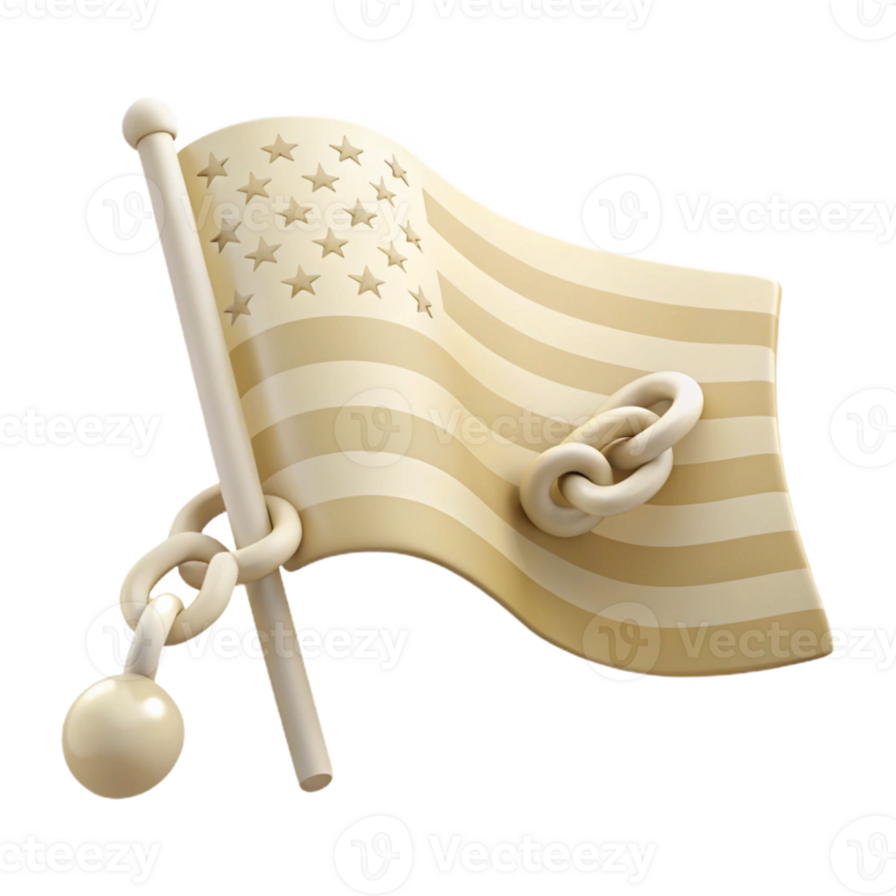 American Flag Bound by Chains png
