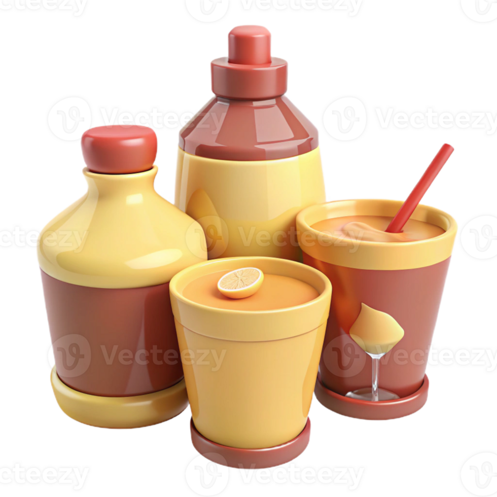 Orange Juice in Various Containers png