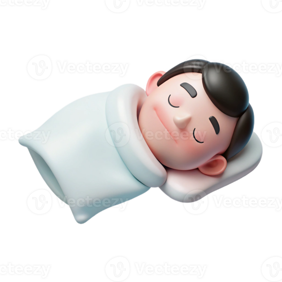 Sleeping Cartoon Character Illustration png