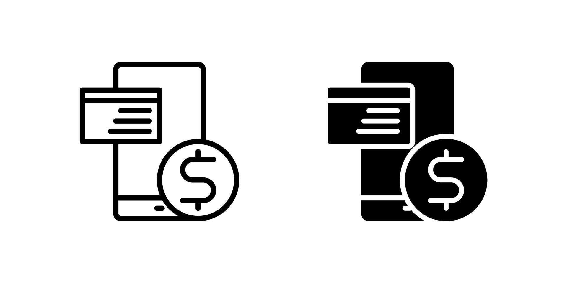 Mobile payment and financial transactions vector