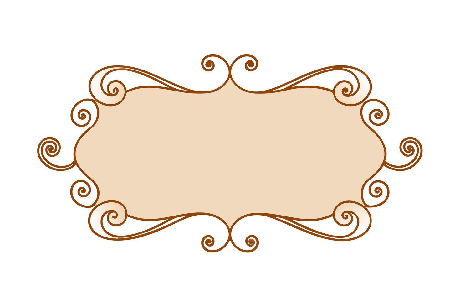 Detailed Vintage Frame for Classic Decor Elegant Invitations or Retro Design vector