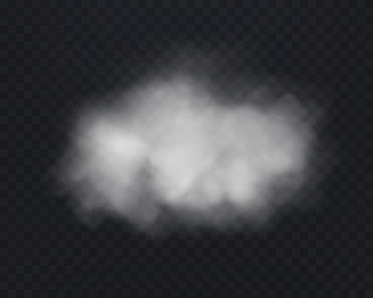 Realistic light white smoke or haze. Magic fog, vapor. vector