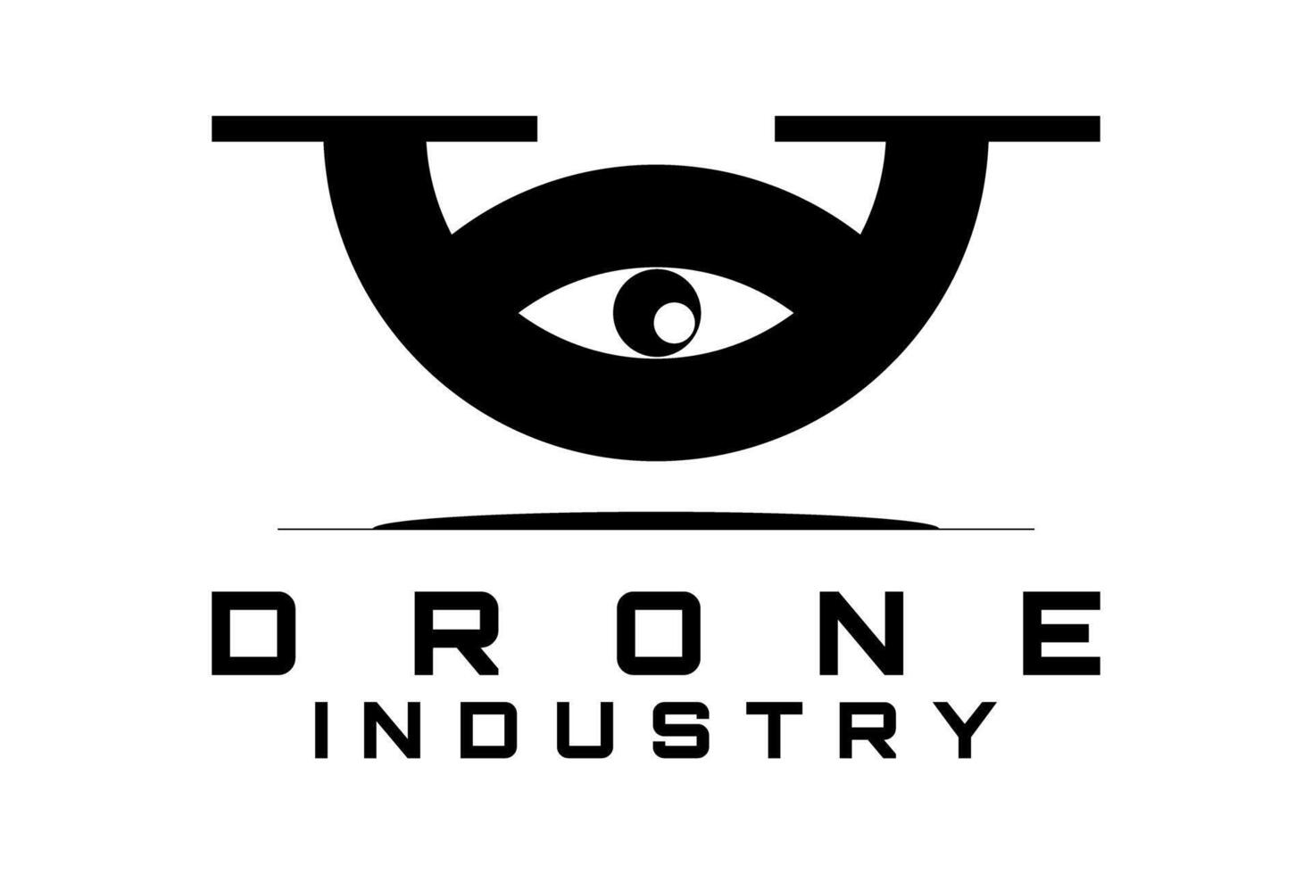 drone icon logo design art vector