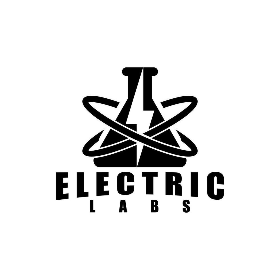 electric labs logo icon design art vector