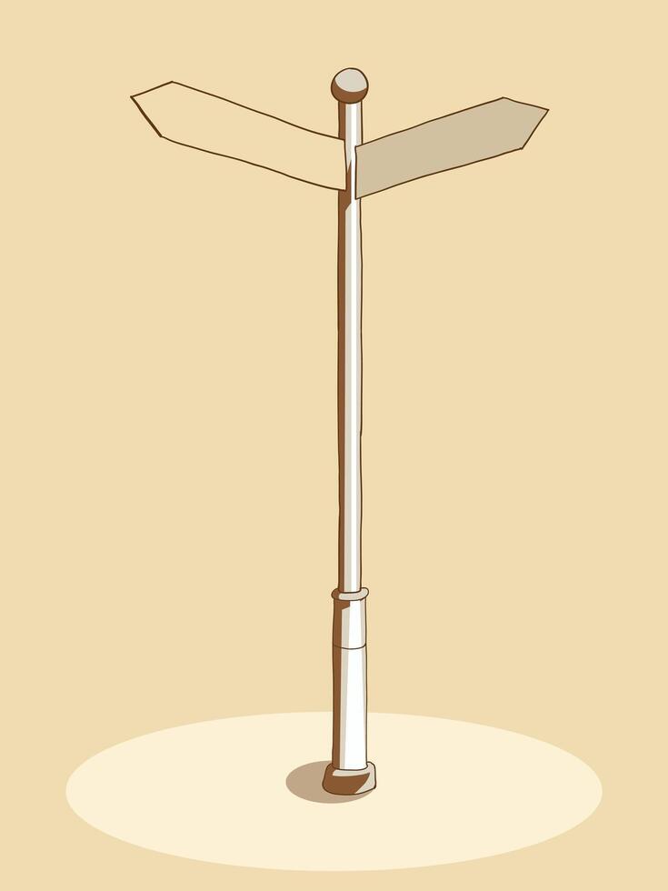 Street indicator illustration vector