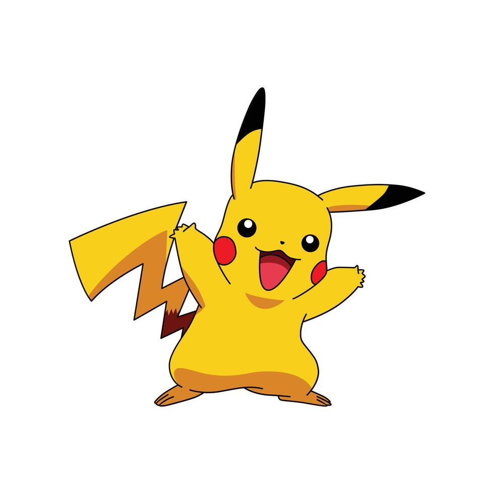 Cute Pikachu Pokemon vector