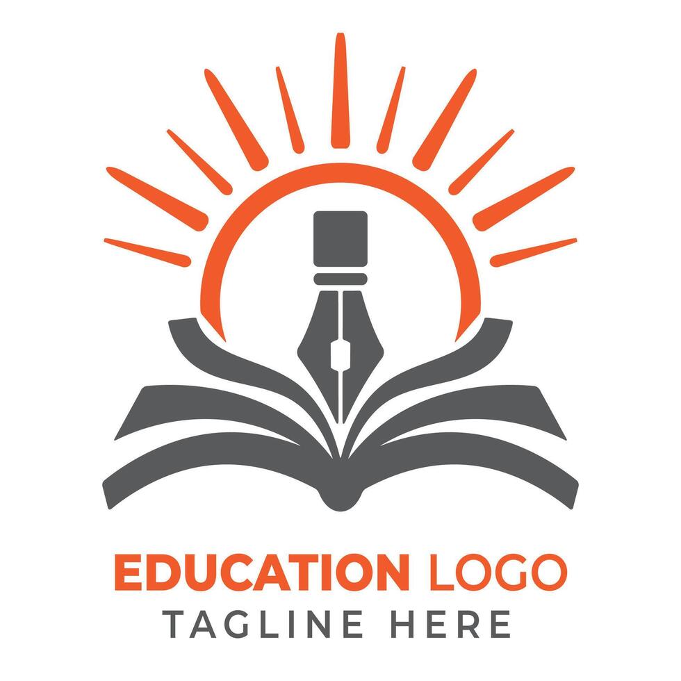 Organization logo design template for educational institute vector