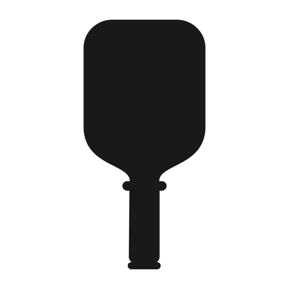 Paddle pickle ball silhouette vector