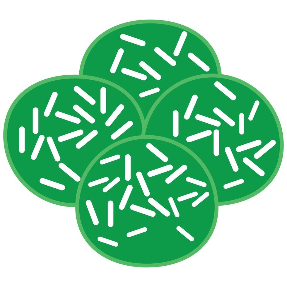 Klepon is a kind of traditional Indonesian dessert vector