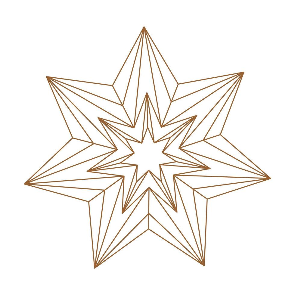 simple snowflake isolated vector