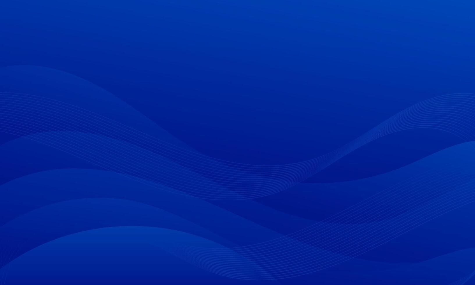 Abstract Blue Wave Background With Curved Lines vector