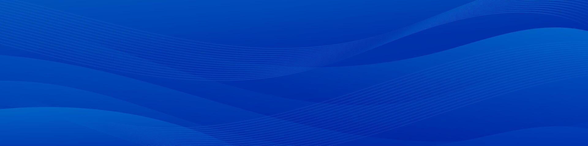 Abstract Blue Curved Lines Background Design vector