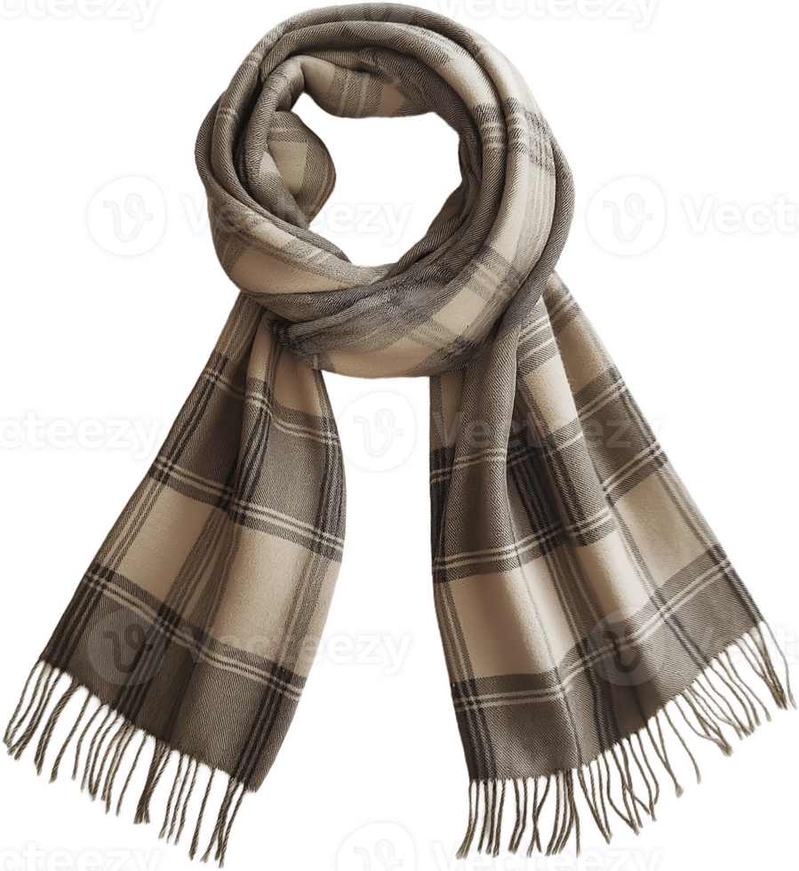a scarf with a black and white checker pattern png