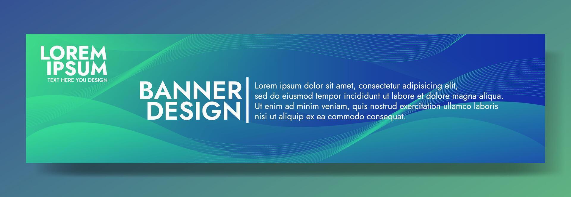 Abstract Blue Green Background Design Template vector