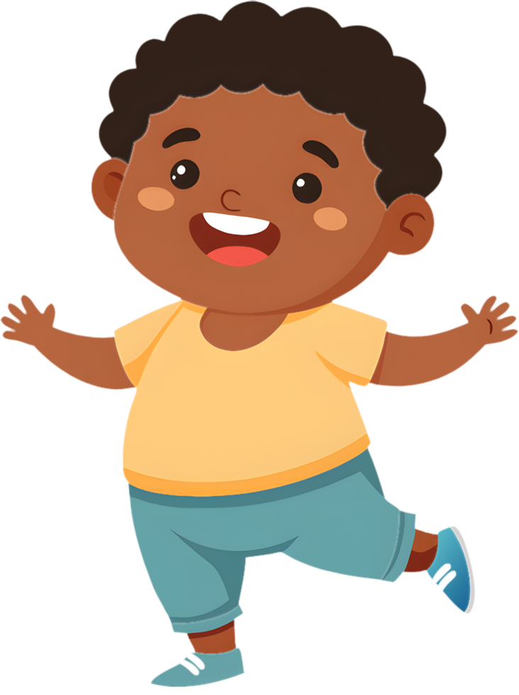 Funny cartoon boy with a range of expressions. . png