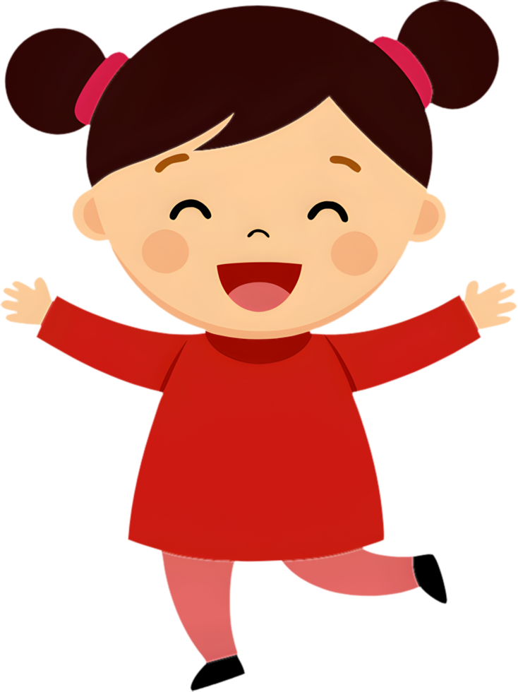 Funny cartoon girl with amusing faces clipart gallery. . png
