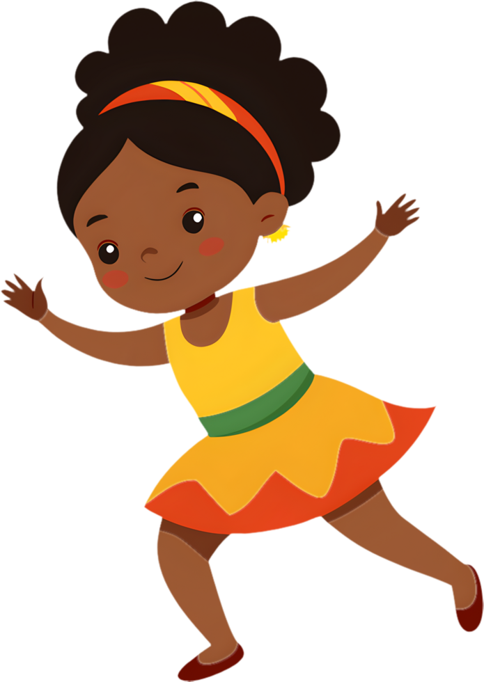 Cartoon girl character with playful faces clipart library. . png