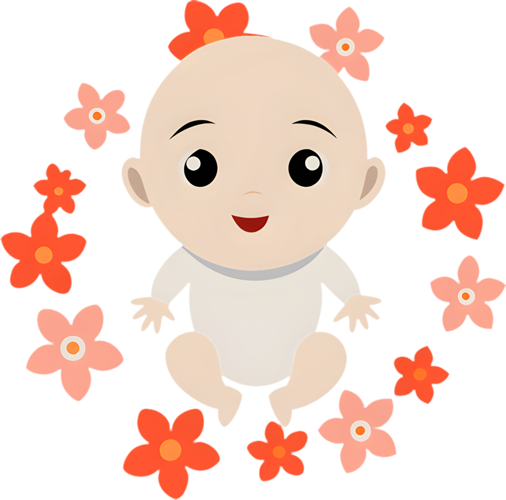 Tiny Baby Characters with Soothing Expressions. . png