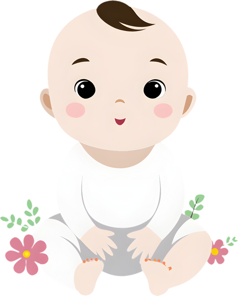 Sweet Baby Emoticons for Baby Memory Books. . png
