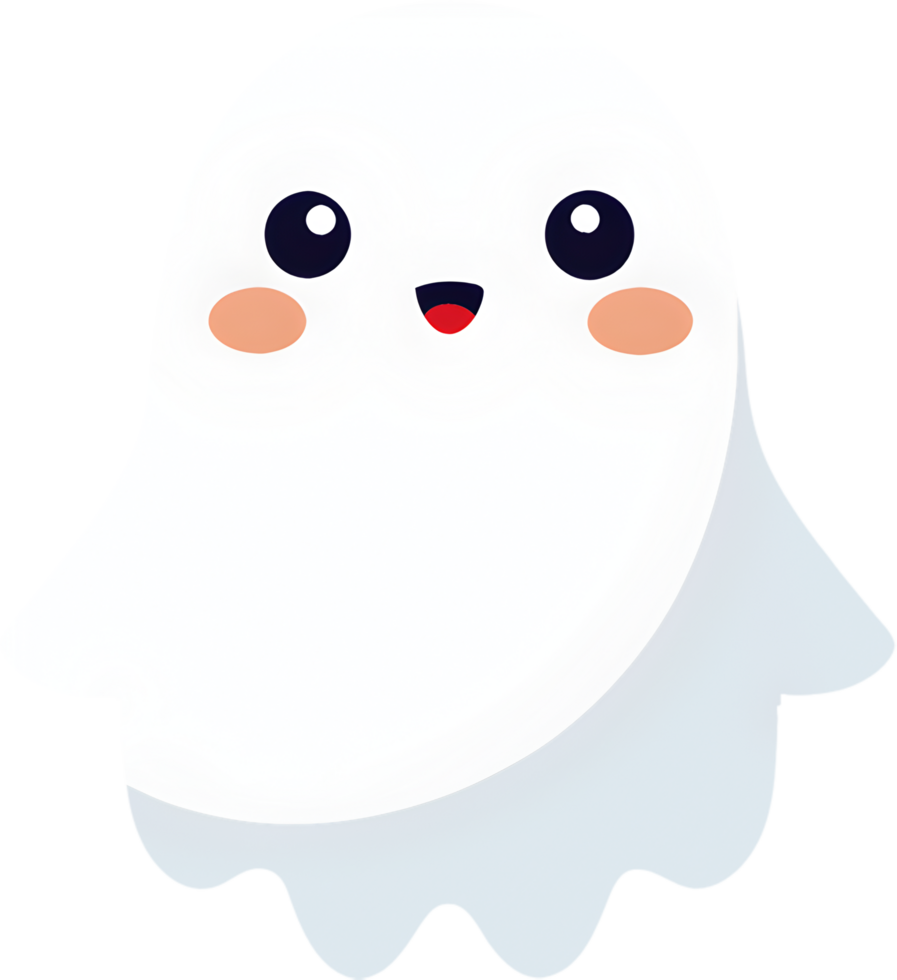 Cute little ghost baby in Halloween-themed costume. . png