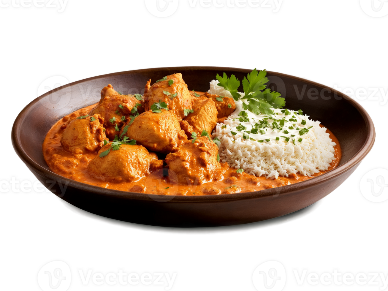 Chicken Tikka Masala Tender chicken in creamy aromatic tomato based sauce with fragrant spices png