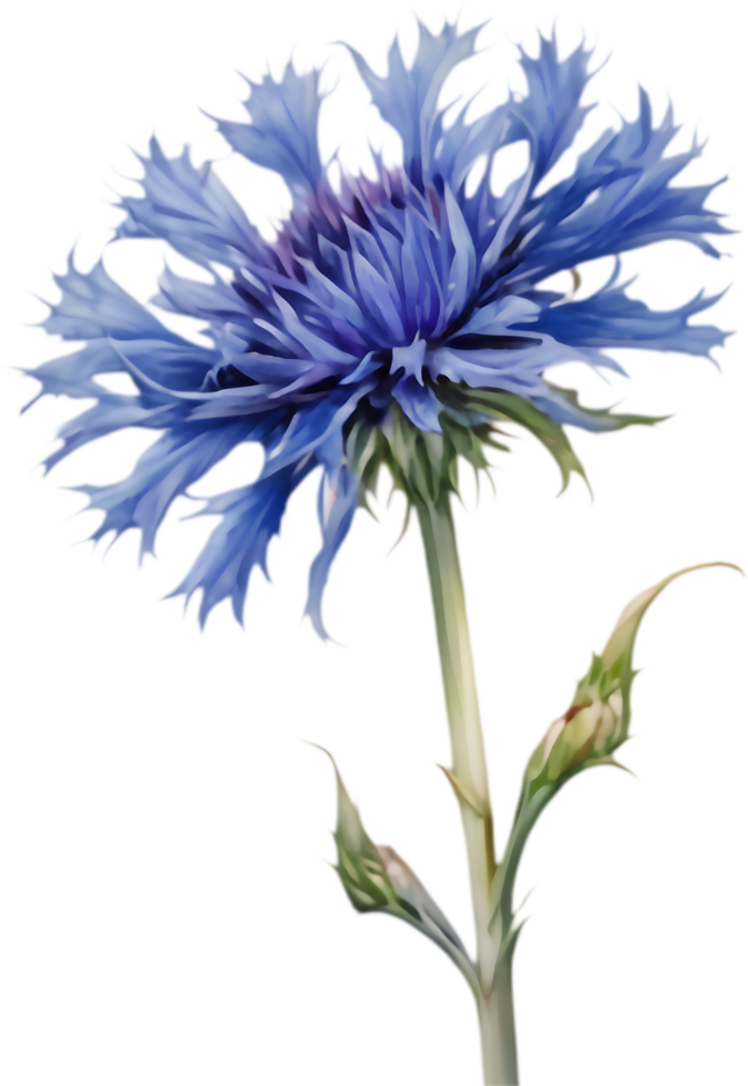 Vibrant Cornflower Blossom Artwork Bundle. . png