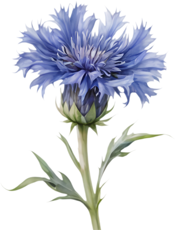 Elegant Cornflower Flower Graphics for Designers. . png