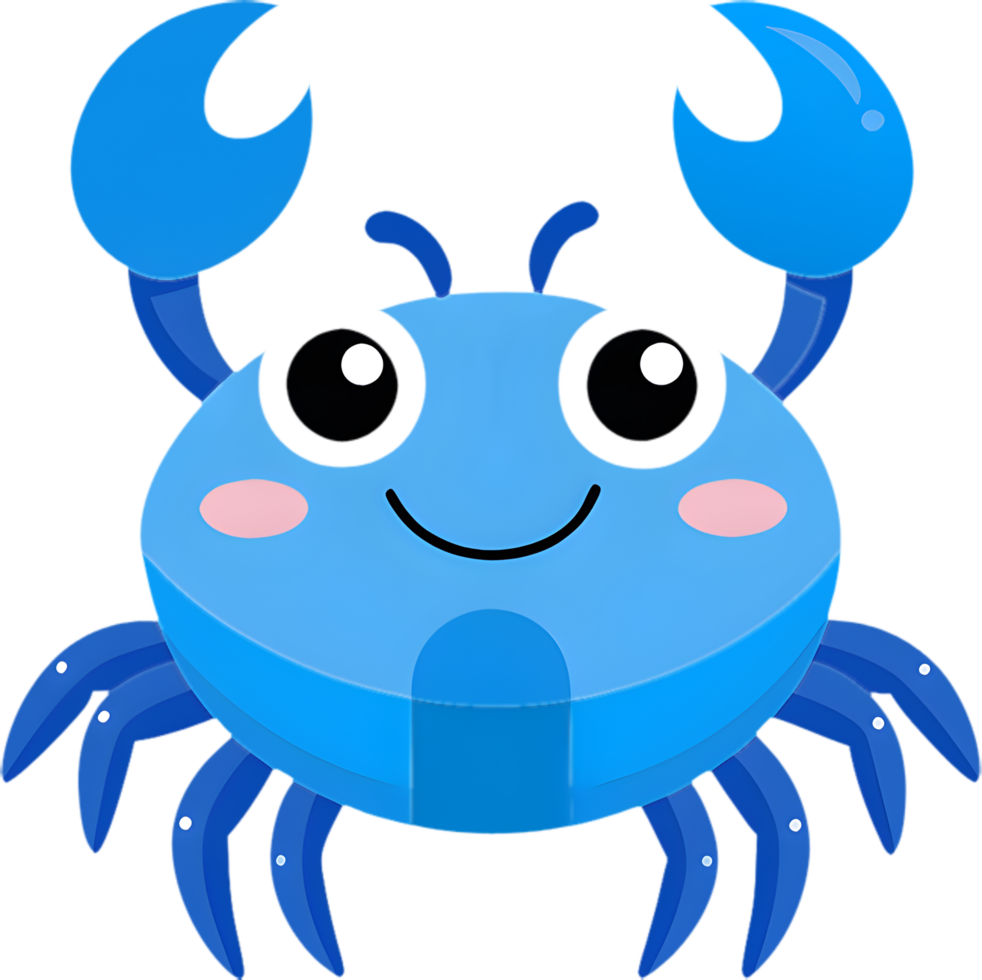 Whimsical crab clipart for kids' crafts and projects. . png