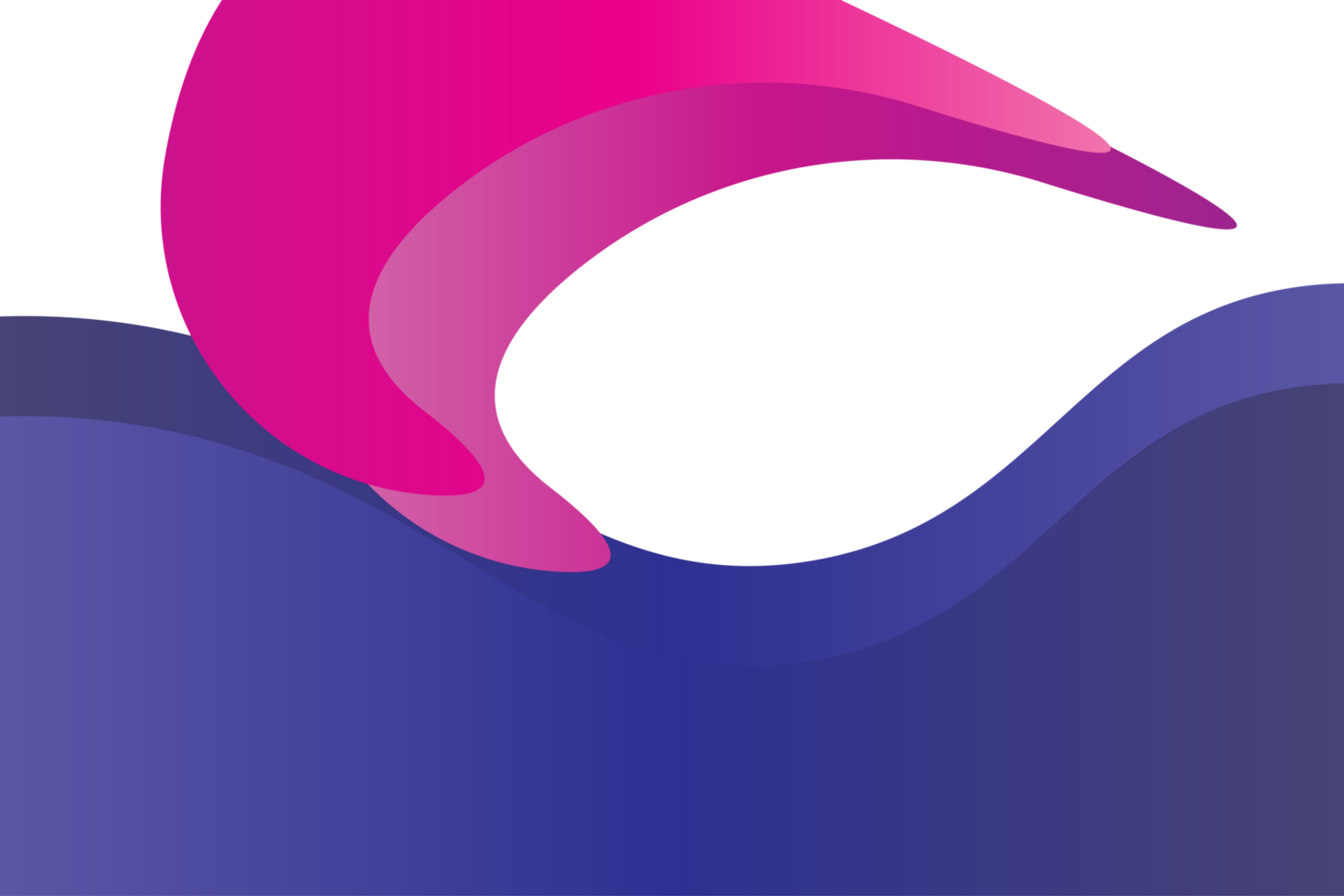pink and blue wave logo png