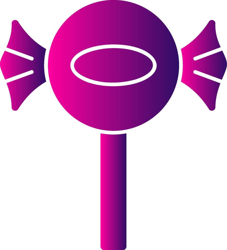 Lollipop Glyph Gradient Icon vector