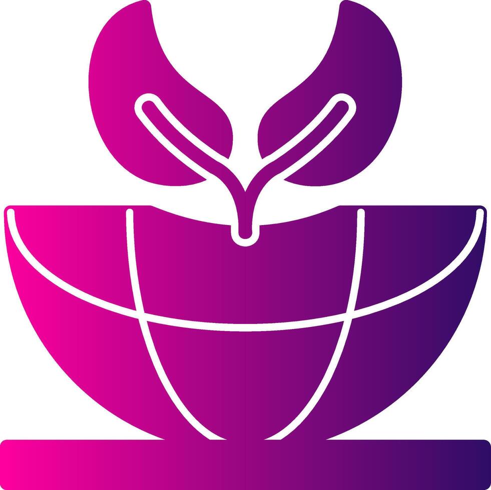 Sustainability Glyph Gradient Icon vector