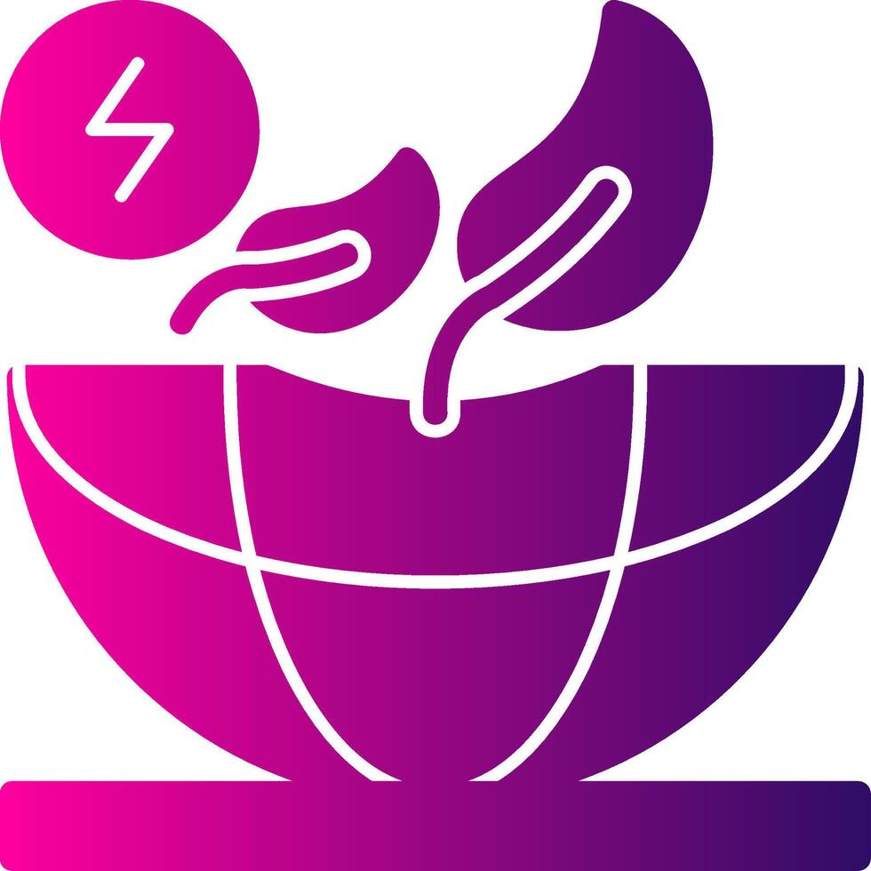 Sustainable Energy Glyph Gradient Icon vector