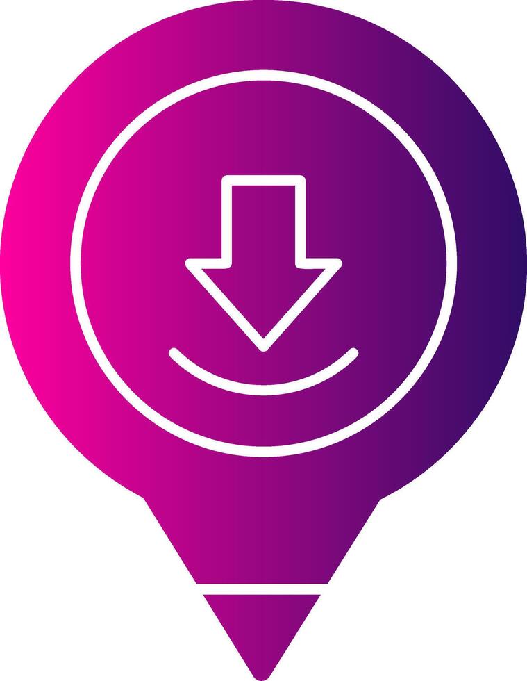 Placeholder Glyph Gradient Icon vector