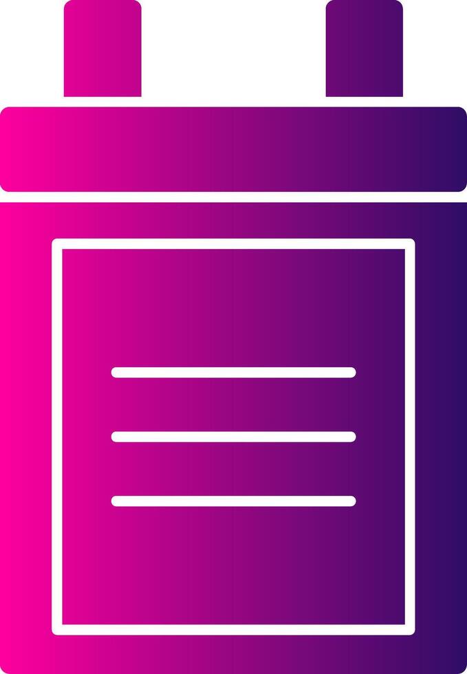 Camera Battery Glyph Gradient Icon vector
