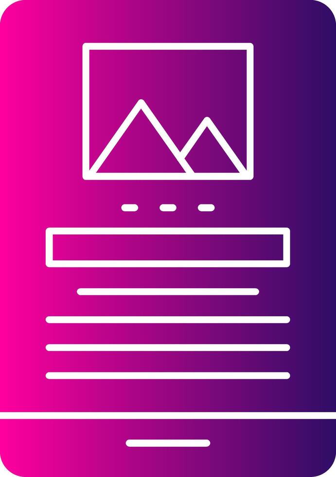 A purple and pink icon with a computer screen vector
