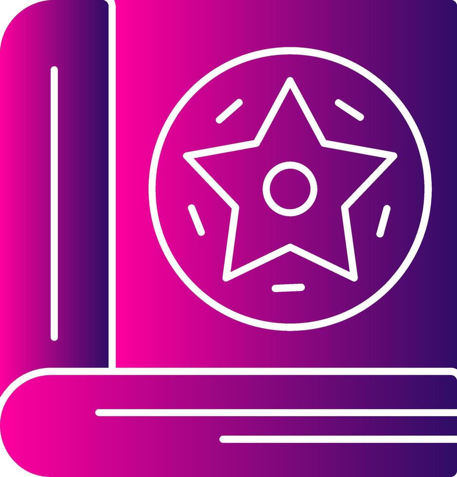 Spellbook Glyph Gradient Icon vector