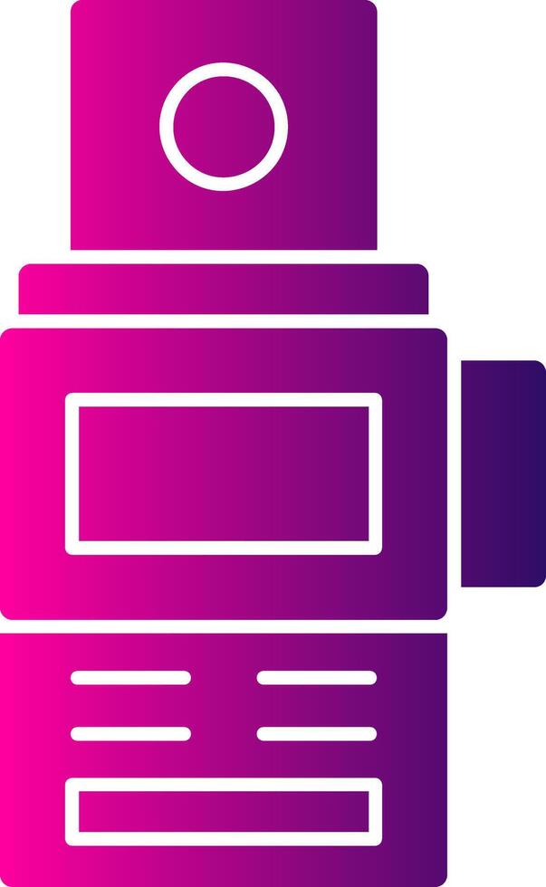 Camera Meter Glyph Gradient Icon vector
