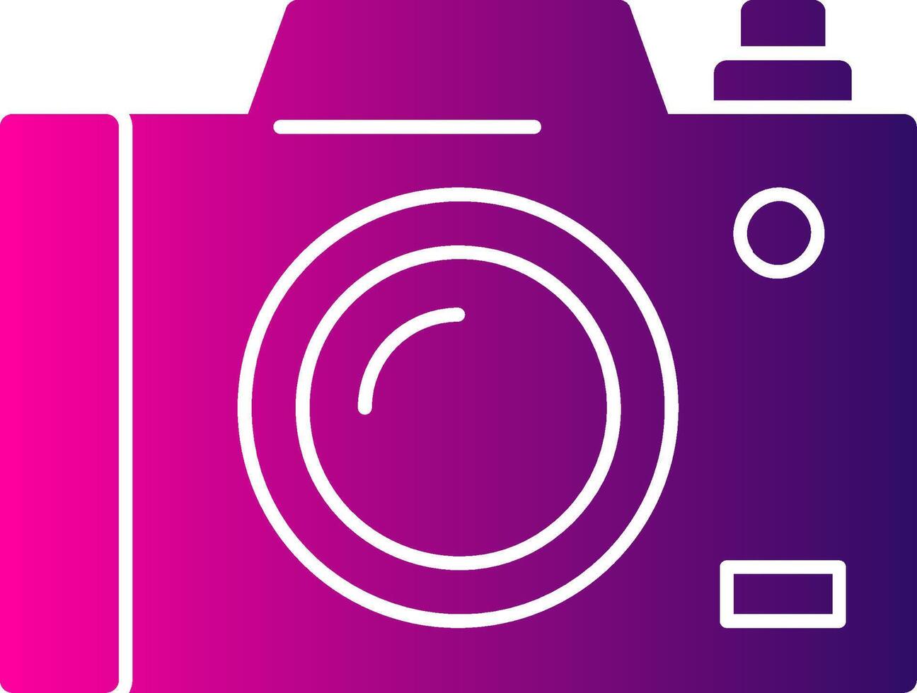 Camera Glyph Gradient Icon vector