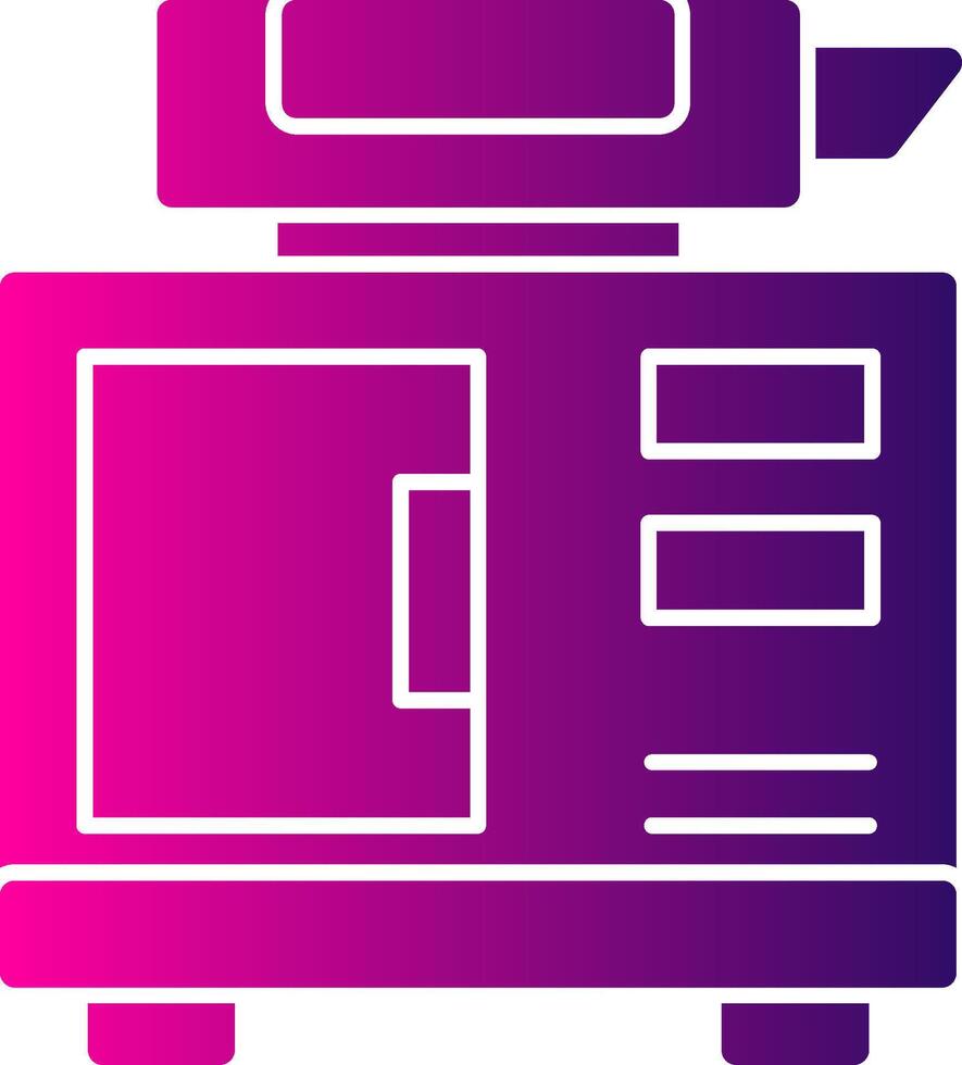 Eco Generator Glyph Gradient Icon vector