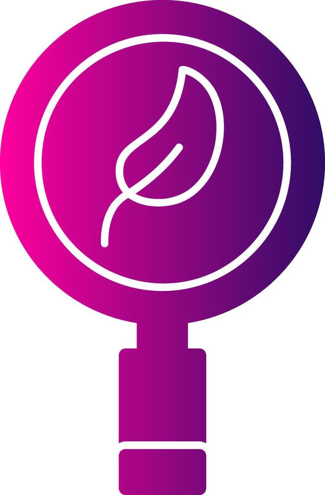 Eco Research Glyph Gradient Icon vector