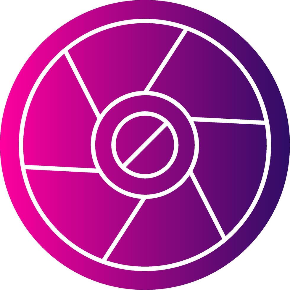 Camera Exposure Glyph Gradient Icon vector