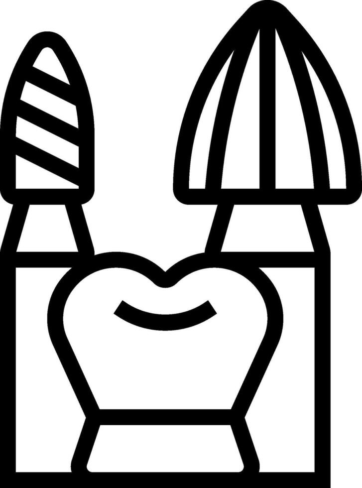A black and white illustration of a toothbrush vector