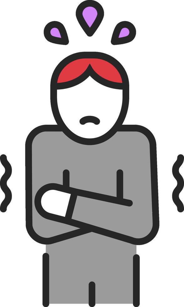 A man with a headache icon vector