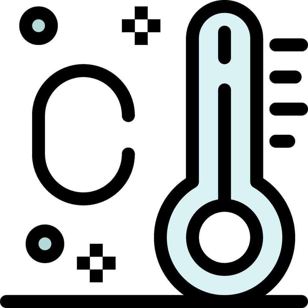 A thermometer and a thermometer icon vector