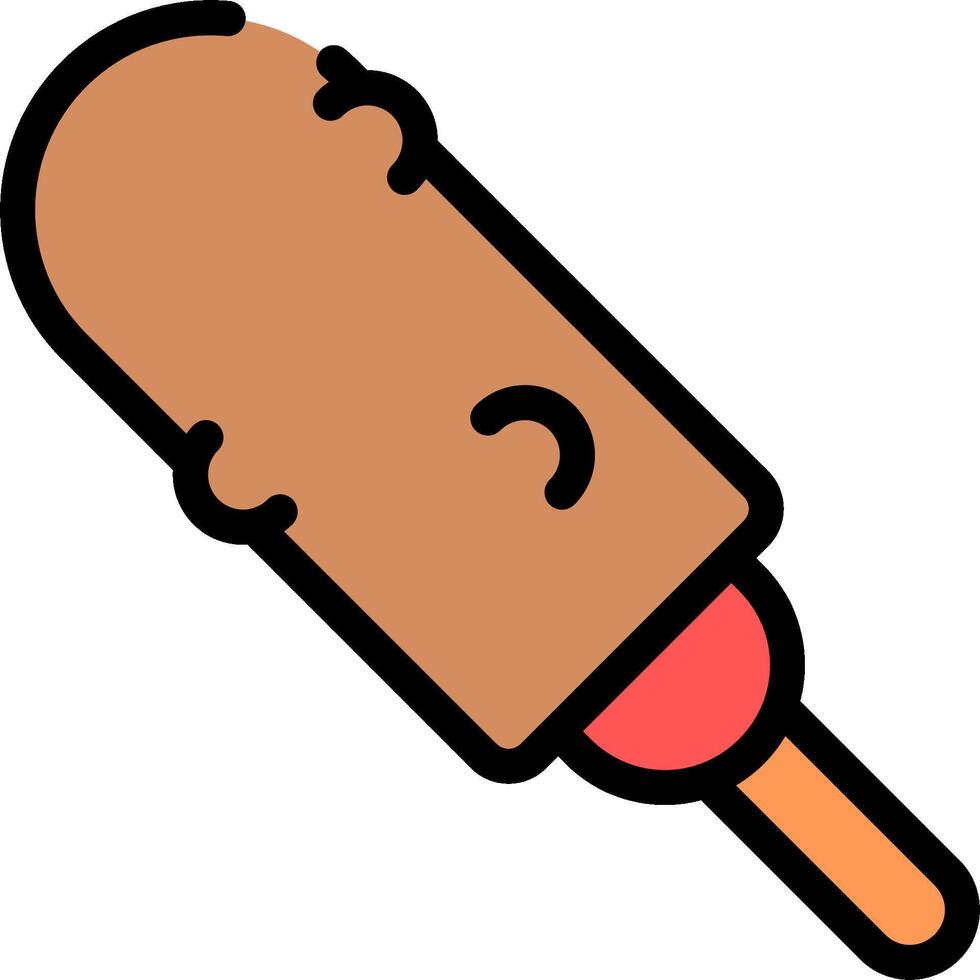 Ice cream popsicle icon vector