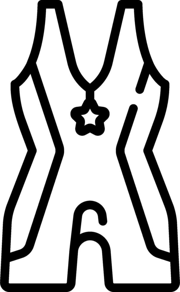 A black and white drawing of a vest vector